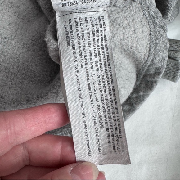 Hollister Gray Hoodie with Embroidered Graphic in Dk‎ Green Stitching, Small - Picture 11 of 15